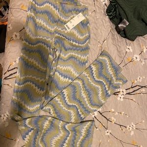 Urban outfitters patterned flare pants